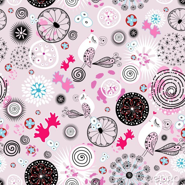 Sticker Mädchenhafte Ornamente