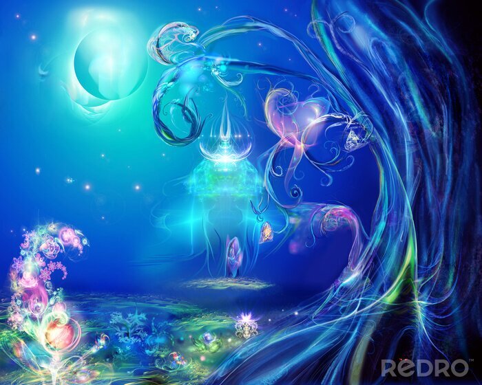 Sticker Magische Fantasy-Welt