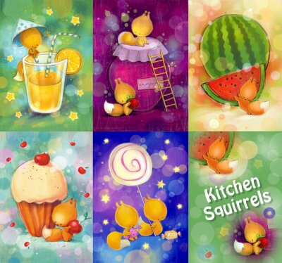 Sticker Mahlzeiten und Getränke Bilder für Kinder