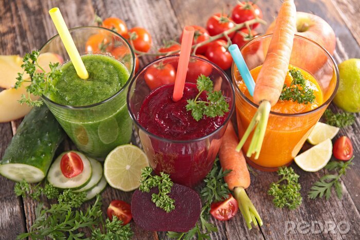 Sticker Mahlzeiten und Getränke Obst- und Gemüse-Smoothie