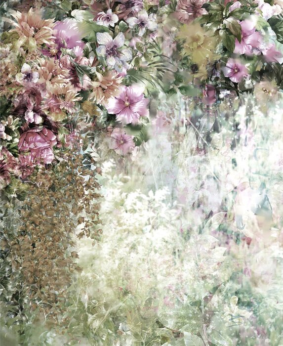 Sticker Malerei Aquarell-Blumen