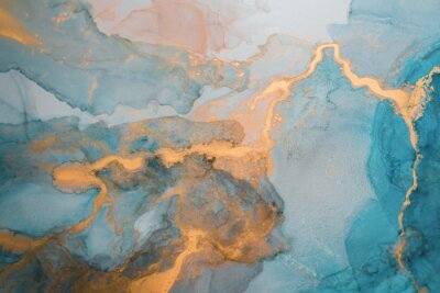 Malerische Komposition in abgetönten Farben