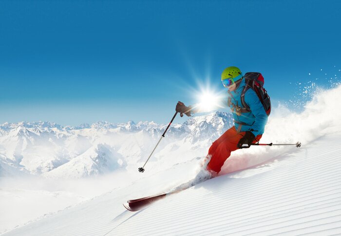 Sticker Man freerideer laufen bergab