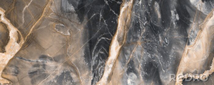 Sticker Marmor gelb mit schwarzem Schatten