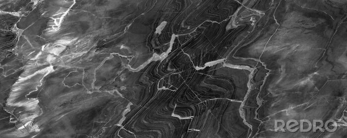 Sticker Marmor grau fließend