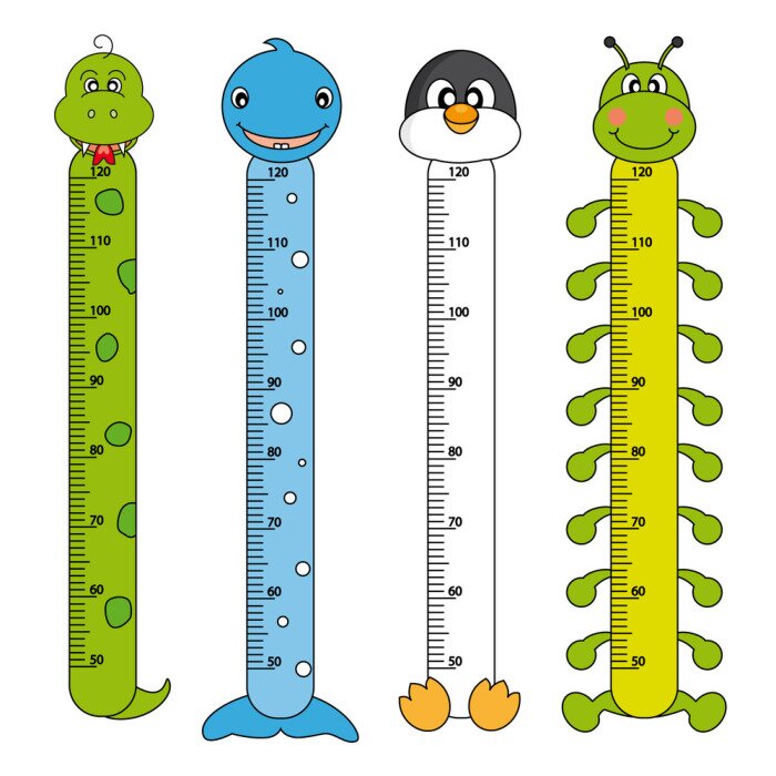 Sticker Messer -Paare für Kinder. Tiere