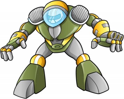 Sticker Militärsoldat Krieger Vektor