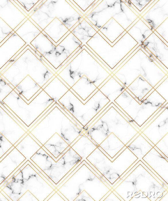 Sticker Moderne minimalistische weiße Marmorbeschaffenheit mit Goldgeometrischen Linien Muster. Hintergrund für Banner, Karte, Flyer, Einladung, Party, Geburtstag, Hochzeit, Plakat, Magazin
