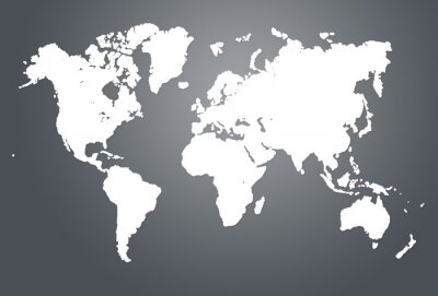 Moderne Welt Karte Illustration
