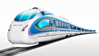 Sticker moderner Schnellzug, freigestellt
