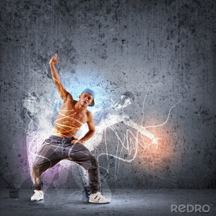 Sticker Moderner Tanz Abstraktion