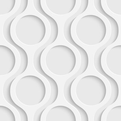 Tapete Modernes geometrisches Muster mit Kreisen