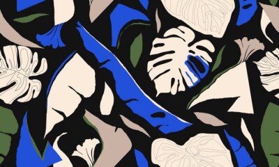 Tapete Modernes vom Dschungel inspiriertes Design