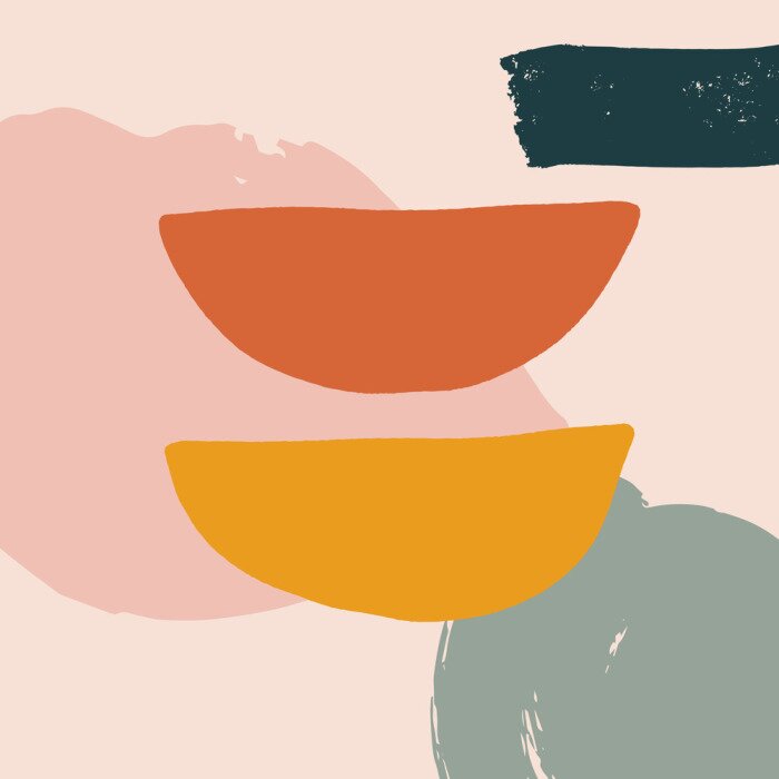 Sticker Modisches Design im skandinavischen Stil