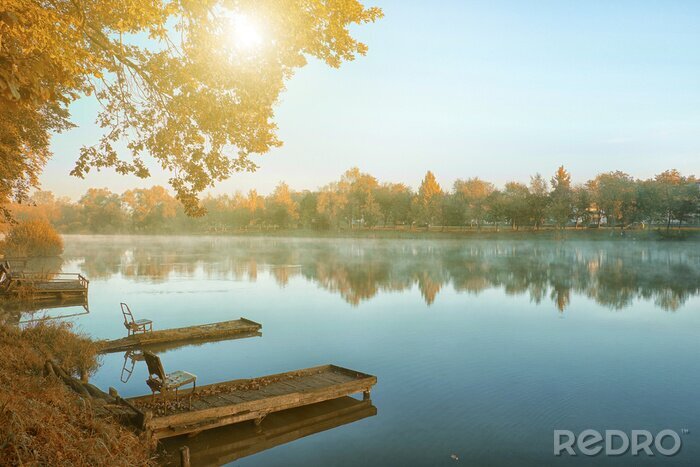 Sticker Morgen im Park