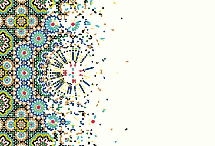 Sticker Morocco Disintegration Template