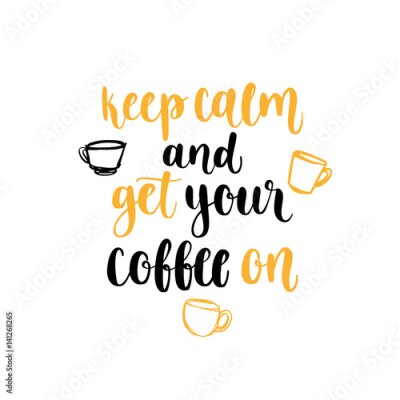 Sticker Motivierendes Kaffeeschild