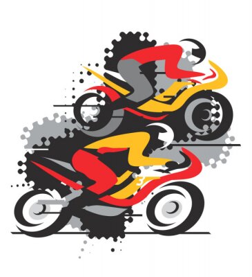 Sticker Motorrad-Wettbewerb