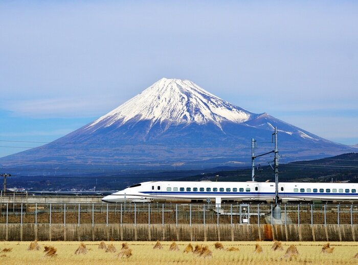 Sticker Mt. Fuji und die Bullet Train