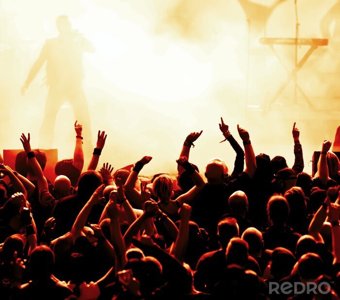 Sticker Musik beim Konzert