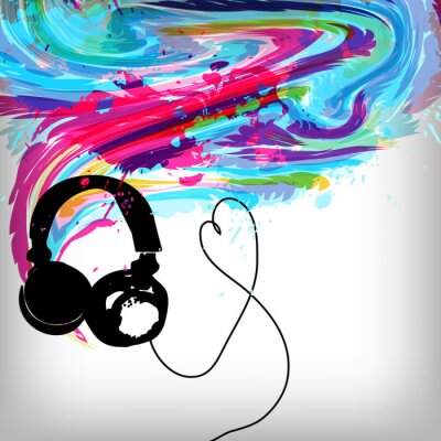 Musik und farbenfrohe Ströme