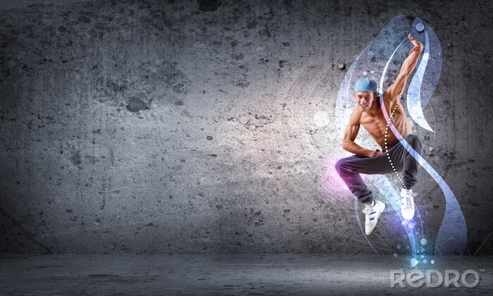 Sticker Musik und Tänzer