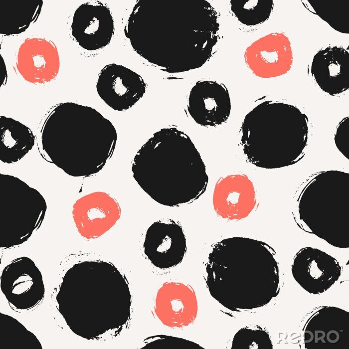 Sticker Muster mit Punkten und Kreisen