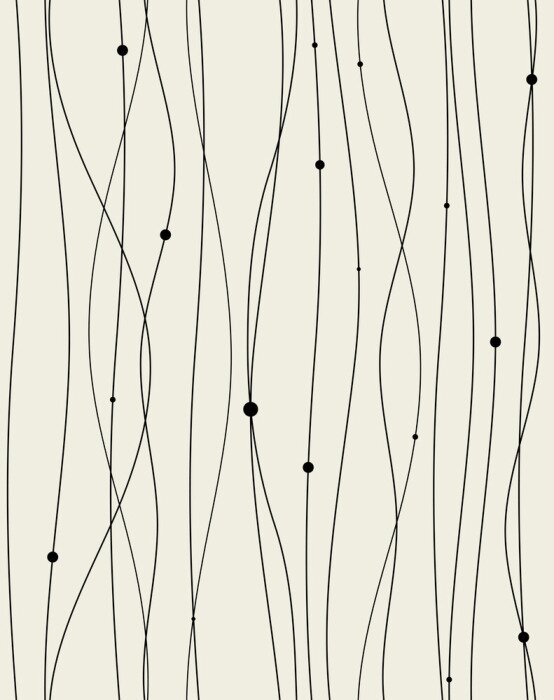 Sticker Muster mit schwarzen Linien