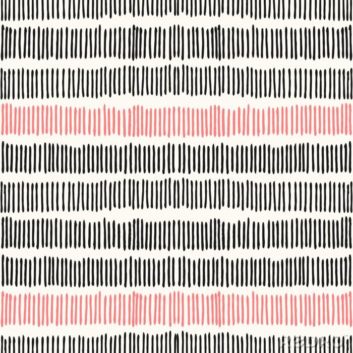 Sticker Muster mit schwarzen und roten vertikalen Streifen