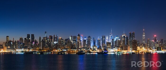 Sticker Nachthimmel über New York City