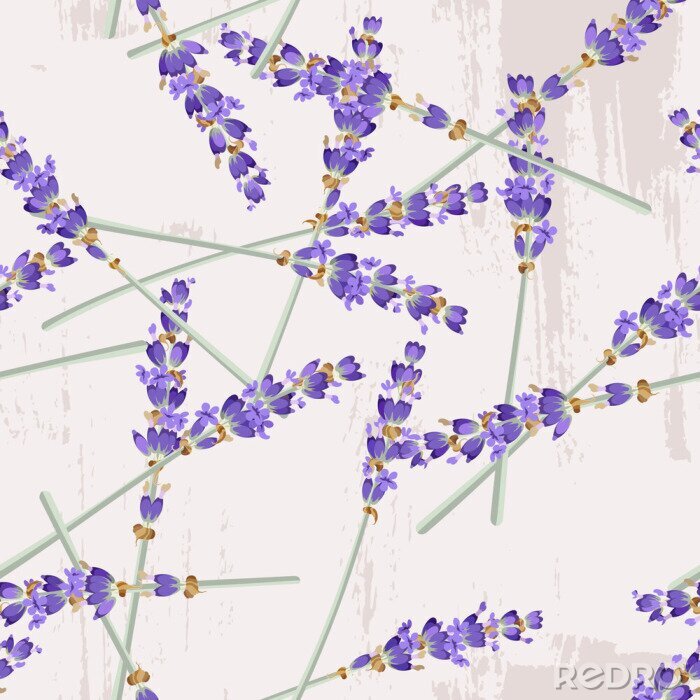 Sticker Nahtlose Lavendelhintergrund