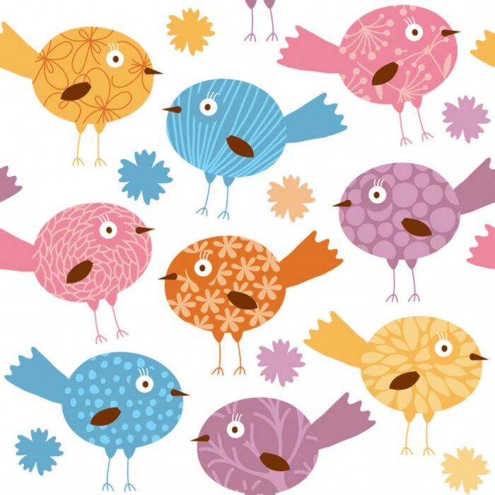 Sticker nahtlose Muster für Kinder