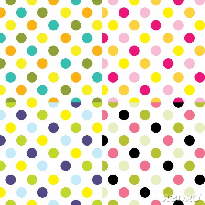 Sticker Nahtlose, Polka Dot Muster geeignet für Verpackung, Hintergrund Hintergrund. EPS 10 & HI-RES JPG Inbegriffen