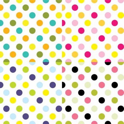 Sticker Nahtlose, Polka Dot Muster geeignet für Verpackung, Hintergrund Hintergrund. EPS 10 & HI-RES JPG Inbegriffen