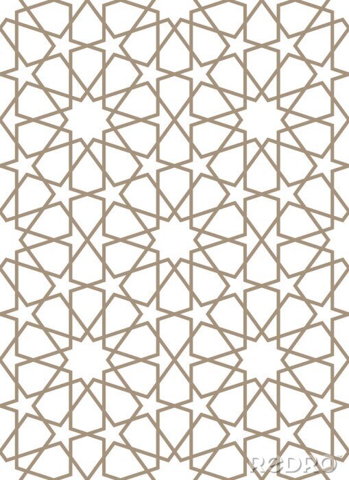Sticker Nahtloses Muster in der marokkanischen Art.