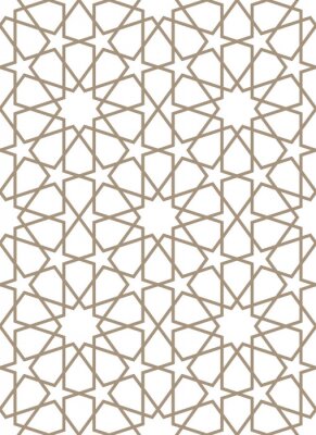 Sticker Nahtloses Muster in der marokkanischen Art.