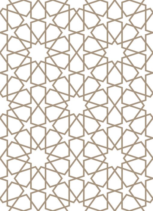 Sticker Nahtloses Muster in der marokkanischen Art.