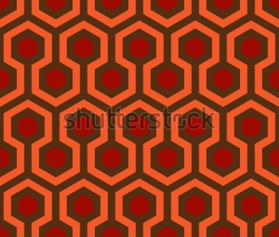 Sticker Nahtloses Sechseckvektormuster