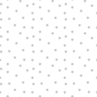 Tapete Nahtloses Vektormuster mit farbigen Sternen auf weißem Hintergrund.