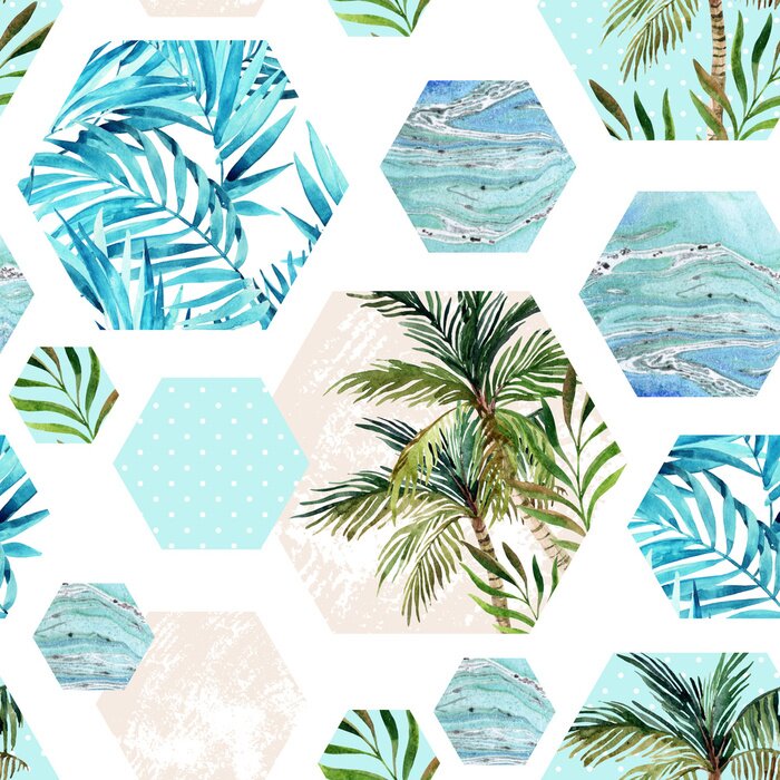 Sticker Natur in Geometrie