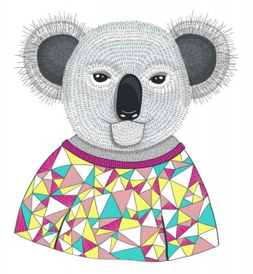 Sticker Nette hipster Koala.