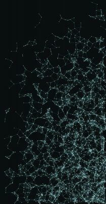 Sticker Network Mesh Procedural Art background illustration