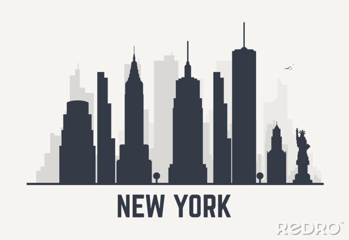 Sticker New York City-Linien