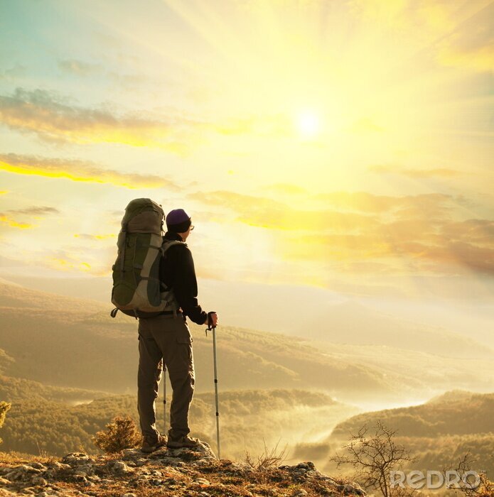 Sticker Nordic Walking in Bergen