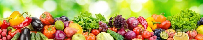 Sticker Obst und Gemüse Sammlung von frischen Produkten