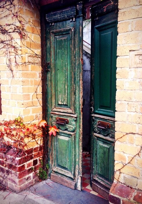 Sticker Old door open