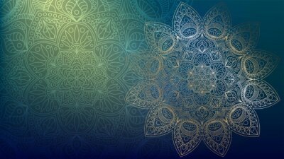 Sticker Ornamente auf dem Mandala