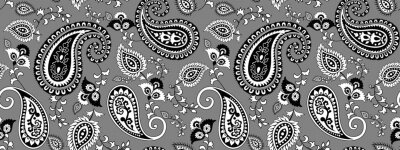 Sticker Paisleymuster auf einem dunkelgrauen Hintergrund