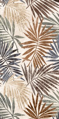 Sticker Palmenblätter in elegantem Gold