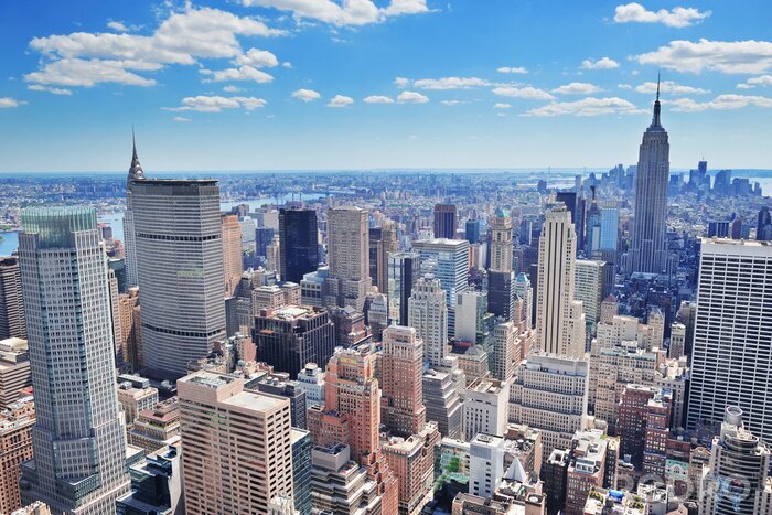 Sticker Panorama der modernen Stadt